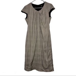 Boss Hugo Boss Dennari Pleated Neck Sheath Dress